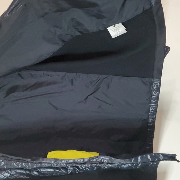 Mens Obermeyer Black Lightweight Puffer Coat Size Extra Large Stretch Panels - Picture 7 of 14